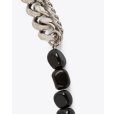 画像2: 【Dries Van Noten(ドリスヴァンノッテン)】STONE CHAIN BRACELET/ BLACK (2)