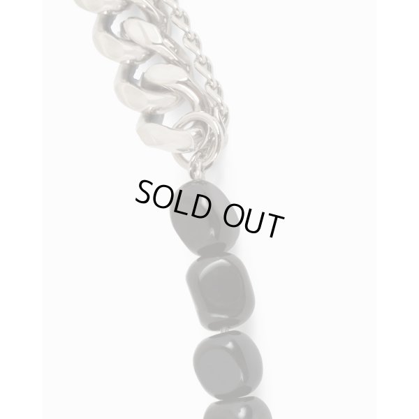 画像2: 【Dries Van Noten(ドリスヴァンノッテン)】STONE CHAIN BRACELET/ BLACK