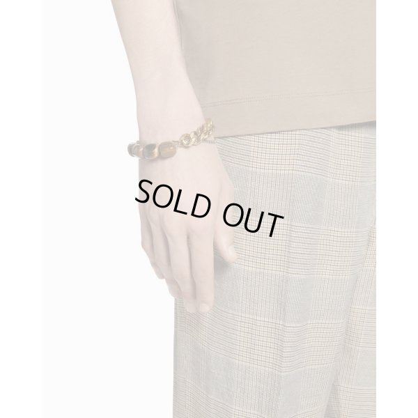 画像3: 【Dries Van Noten(ドリスヴァンノッテン)】STONE CHAIN BRACELET/ TIGER EYE