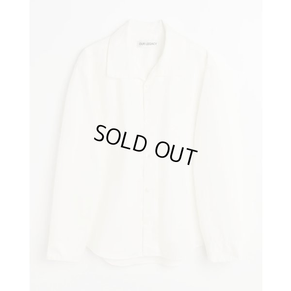 画像1: 【OUR LEGACY(アワーレガシー)】FUNNEL SHIRT/ White Dense Poplin