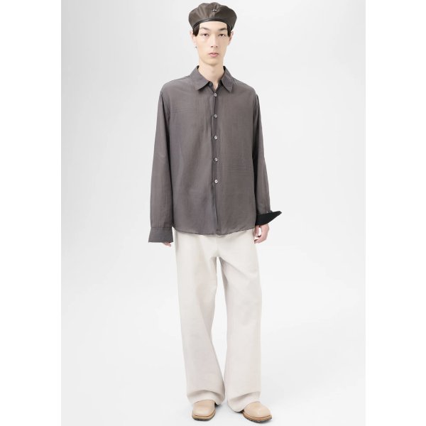 画像2: 【OUR LEGACY(アワーレガシー)】BEYOND SHIRT/ Charcoal Bordeaux