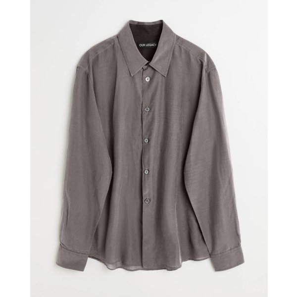 画像1: 【OUR LEGACY(アワーレガシー)】BEYOND SHIRT/ Charcoal Bordeaux