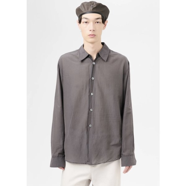 画像3: 【OUR LEGACY(アワーレガシー)】BEYOND SHIRT/ Charcoal Bordeaux