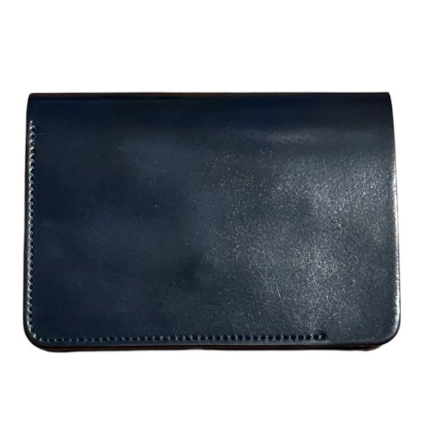 画像1: 【forme(フォルメ)】Short wallet Cordovan/ NAVY