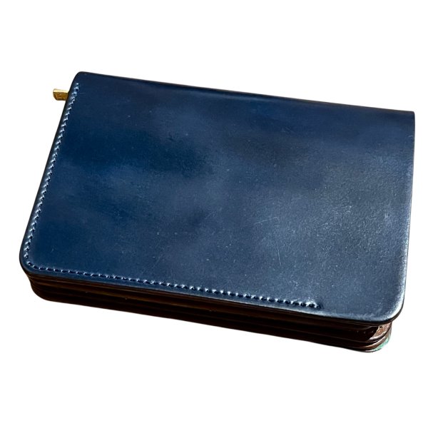 画像5: 【forme(フォルメ)】Short wallet Cordovan/ NAVY