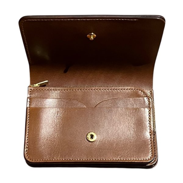 画像3: 【forme(フォルメ)】Short wallet Cordovan/ BURGUNDY
