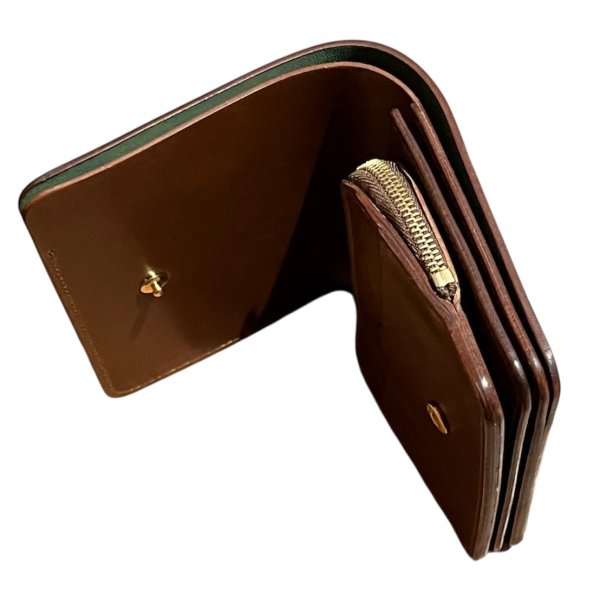 画像2: 【forme(フォルメ)】Short wallet Cordovan/ NAVY