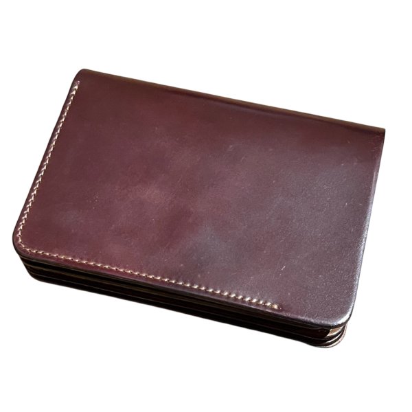 画像5: 【forme(フォルメ)】Short wallet Cordovan/ BURGUNDY
