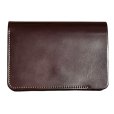 画像1: 【forme(フォルメ)】Short wallet Cordovan/ BURGUNDY (1)