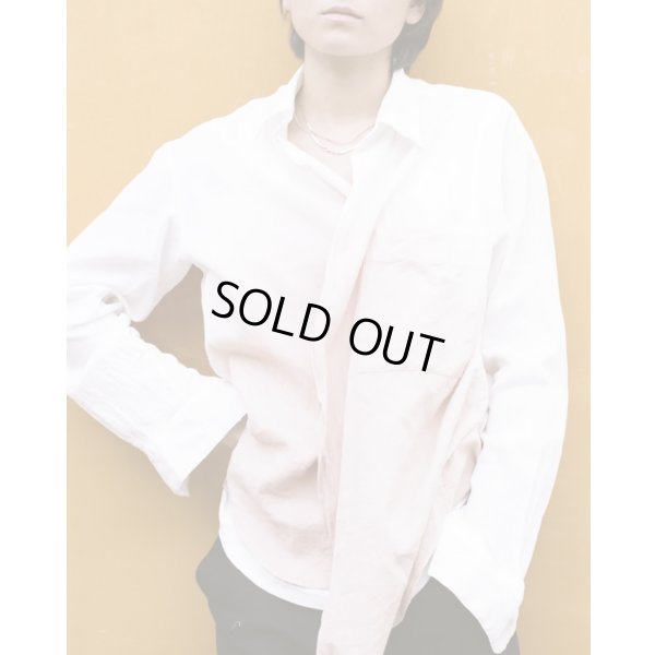 画像1: 【seya.(セヤ)】ETERNAL SHIRT/ TAKASHIMA CREPE SHELL GINGER DYE/ ROSE MOON