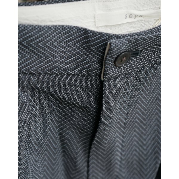 画像3: 【seya.(セヤ)】SPRING SHORT PANTS/ SUMMER HERRINGBONE/ RIVER STONE
