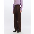 画像4: 【MARKAWARE(マーカウェア)】ORGANIC 2/80 GABARDINE DOUBLE PLEATED WIDE TROUSERS ”Black”