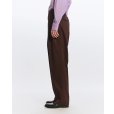 画像6: 【MARKAWARE(マーカウェア)】ORGANIC 2/80 GABARDINE DOUBLE PLEATED WIDE TROUSERS ”Black”