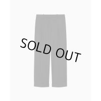 【MARKAWARE(マーカウェア)】ORGANIC 2/80 GABARDINE DOUBLE PLEATED WIDE TROUSERS ”Black”