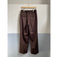 画像8: 【MARKAWARE(マーカウェア)】ORGANIC 2/80 GABARDINE DOUBLE PLEATED WIDE TROUSERS　”Olive Drab”