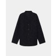 画像1: 【marka(マーカ)】PAISLEY JACQUARD BAND COLLAR SKIPPER SHIRT/Dark Navy (1)