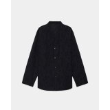 【marka(マーカ)】PAISLEY JACQUARD BAND COLLAR SKIPPER SHIRT/Dark Navy