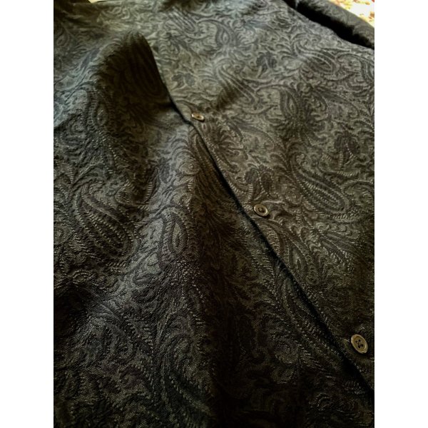 画像5: 【marka(マーカ)】PAISLEY JACQUARD BAND COLLAR SKIPPER SHIRT/Dark Navy