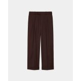【MARKAWARE(マーカウェア)】ORGANIC 2/80 GABARDINE DOUBLE PLEATED WIDE TROUSERS　”Olive Drab”