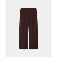 【MARKAWARE(マーカウェア)】ORGANIC 2/80 GABARDINE DOUBLE PLEATED WIDE TROUSERS　”Olive Drab”