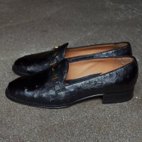 【Le Yucca's(レユッカス)】Bit Loafer(Y27217)-OSTRICH-/ NERO(Black)
