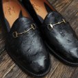 画像3: 【Le Yucca's(レユッカス)】Bit Loafer(Y27217)-OSTRICH-/ NERO(Black) (3)