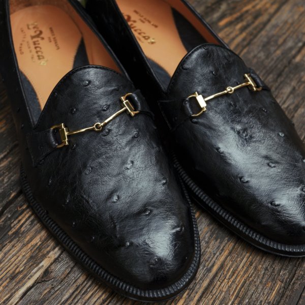 画像3: 【Le Yucca's(レユッカス)】Bit Loafer(Y27217)-OSTRICH-/ NERO(Black)