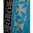画像3: 【LES SIX(レシス)】Short Crossed Scarf/ Black (3)