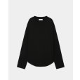 画像1: 【marka(マーカ)】ROUND HEM CREW NECK　”BLACK” (1)
