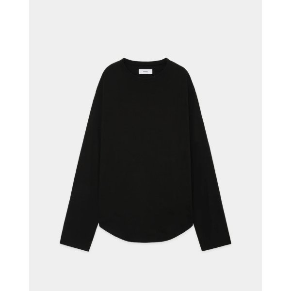 画像1: 【marka(マーカ)】ROUND HEM CREW NECK　”BLACK”
