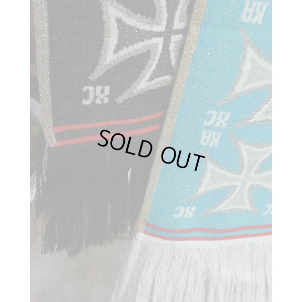 画像2: 【LES SIX(レシス)】Short Crossed Scarf/ Black
