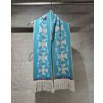 画像1: 【LES SIX(レシス)】Short Crossed Scarf/ Blue (1)