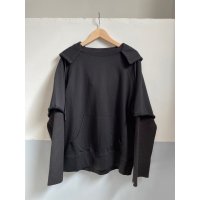 【FAF(エフエーエフ)】Double Sleeve Hoodie　”Black”