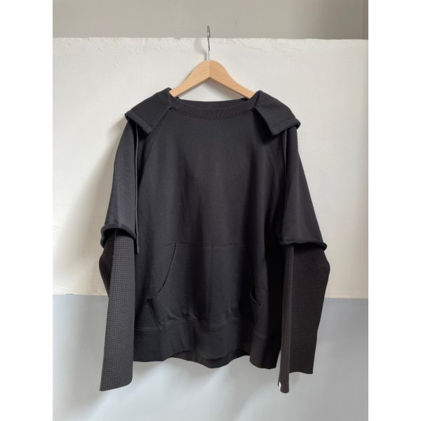画像1: 【FAF(エフエーエフ)】Double Sleeve Hoodie　”Black”