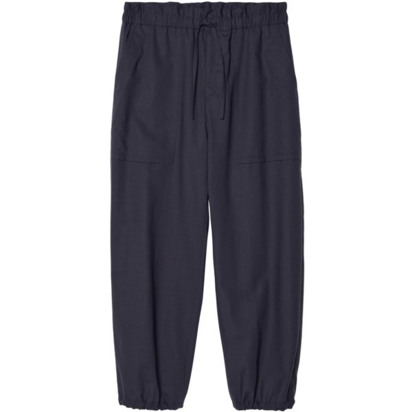 画像1: 【IRENISA(イレニサ)】DRAWSTRING PANTS / BLACK NAVY