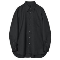 【IRENISA(イレニサ)】REGULAR COLLAR SHIRT / SMOKE BLACK