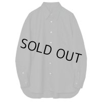 【IRENISA(イレニサ)】REGULAR COLLAR SHIRT / SMOKE BLACK