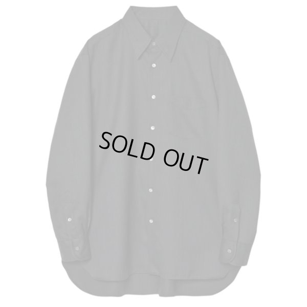 画像1: 【IRENISA(イレニサ)】REGULAR COLLAR SHIRT / SMOKE BLACK