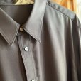 画像4: 【IRENISA(イレニサ)】REGULAR COLLAR SHIRT / SMOKE BLACK (4)