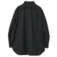 画像2: 【IRENISA(イレニサ)】REGULAR COLLAR SHIRT / SMOKE BLACK (2)