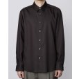 画像3: 【IRENISA(イレニサ)】REGULAR COLLAR SHIRT / SMOKE BLACK (3)