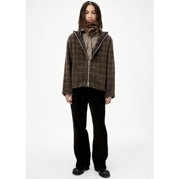 画像2: 【OUR LEGACY(アワーレガシー)】FULL ZIP HOOD/ Dorf Check Hairy Wool