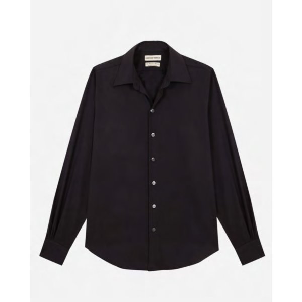 画像1: 【CAMISAS MANOLO(カミサスマノロ)】BLACK NORMAL SHIRT