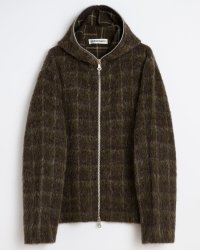 【OUR LEGACY(アワーレガシー)】FULL ZIP HOOD/ Dorf Check Hairy Wool