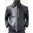 画像4: 【OUR LEGACY(アワーレガシー)】MINI JACKET/ Top Dyed Black Leather