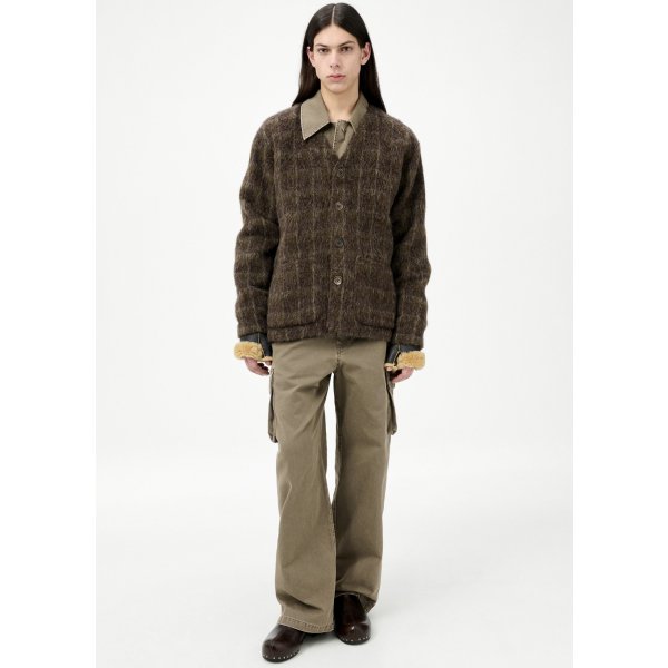 画像2: 【OUR LEGACY(アワーレガシー)】CARDIGAN/ Dorf Check Hairy Wool