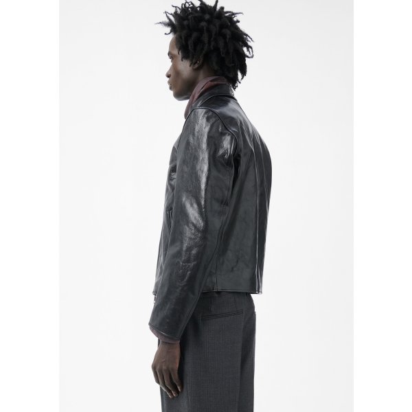 画像5: 【OUR LEGACY(アワーレガシー)】MINI JACKET/ Top Dyed Black Leather