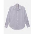 画像1: 【CAMISAS MANOLO(カミサスマノロ)】WHITE/BLACK STRIPES NORMAL SHIRT (1)