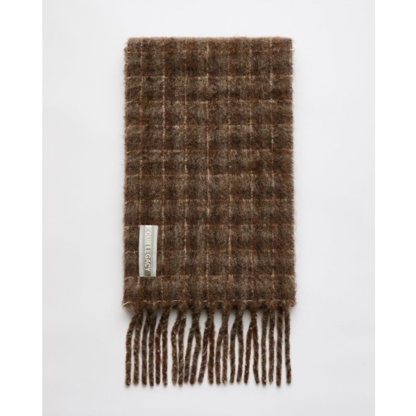 画像1: 【OUR LEGACY(アワーレガシー)】ESTATE SCARF/ Dorf Check Fuzzy Alpaca