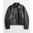 画像1: 【OUR LEGACY(アワーレガシー)】MINI JACKET/ Top Dyed Black Leather (1)